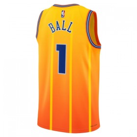 Män Charlotte Hornets Tröja Lamelo Ball Jordan 2025-26 City Edition Gold Swingman